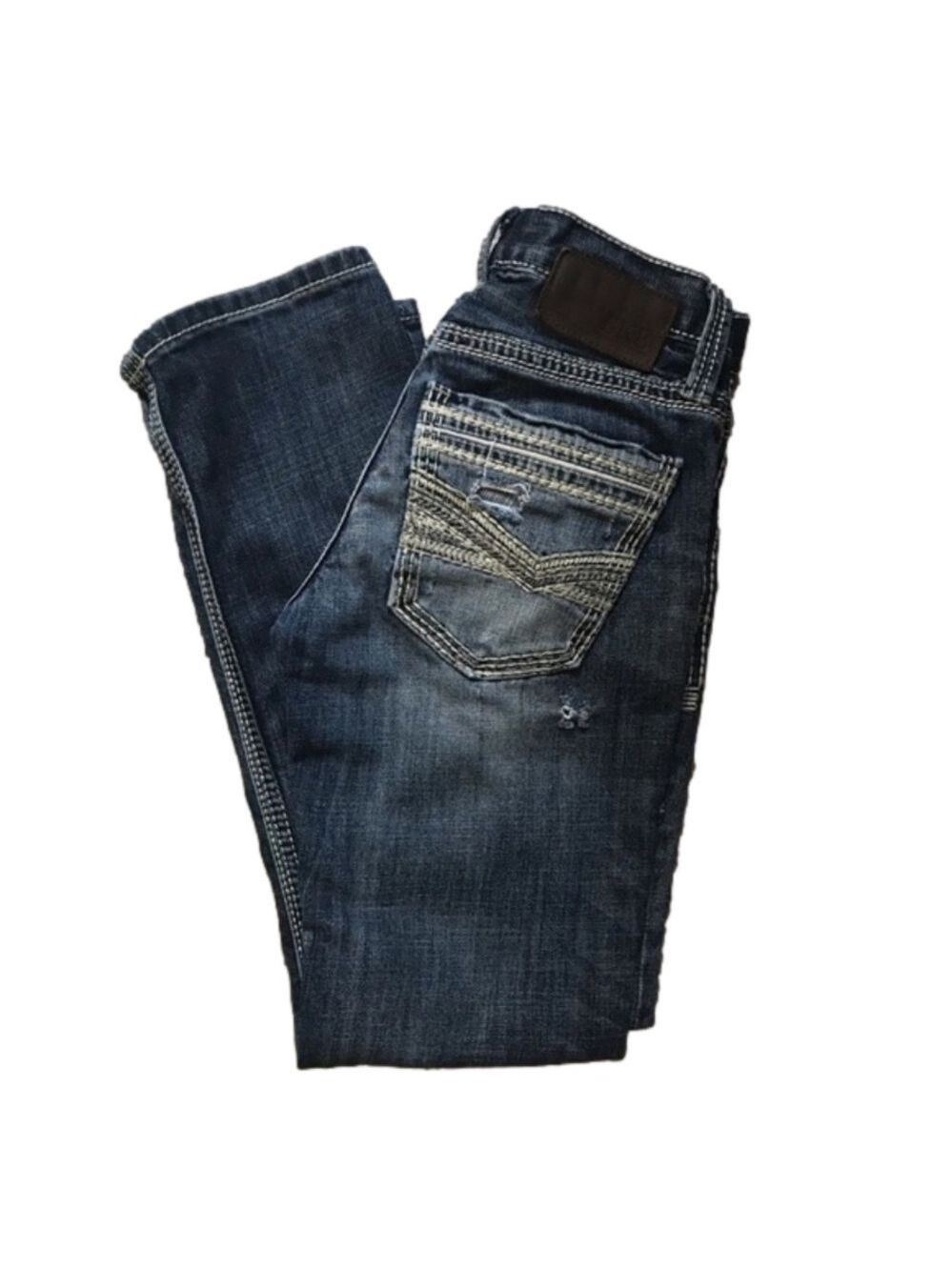 BKE Aiden Straight Distressed Jeans Size 26 Short